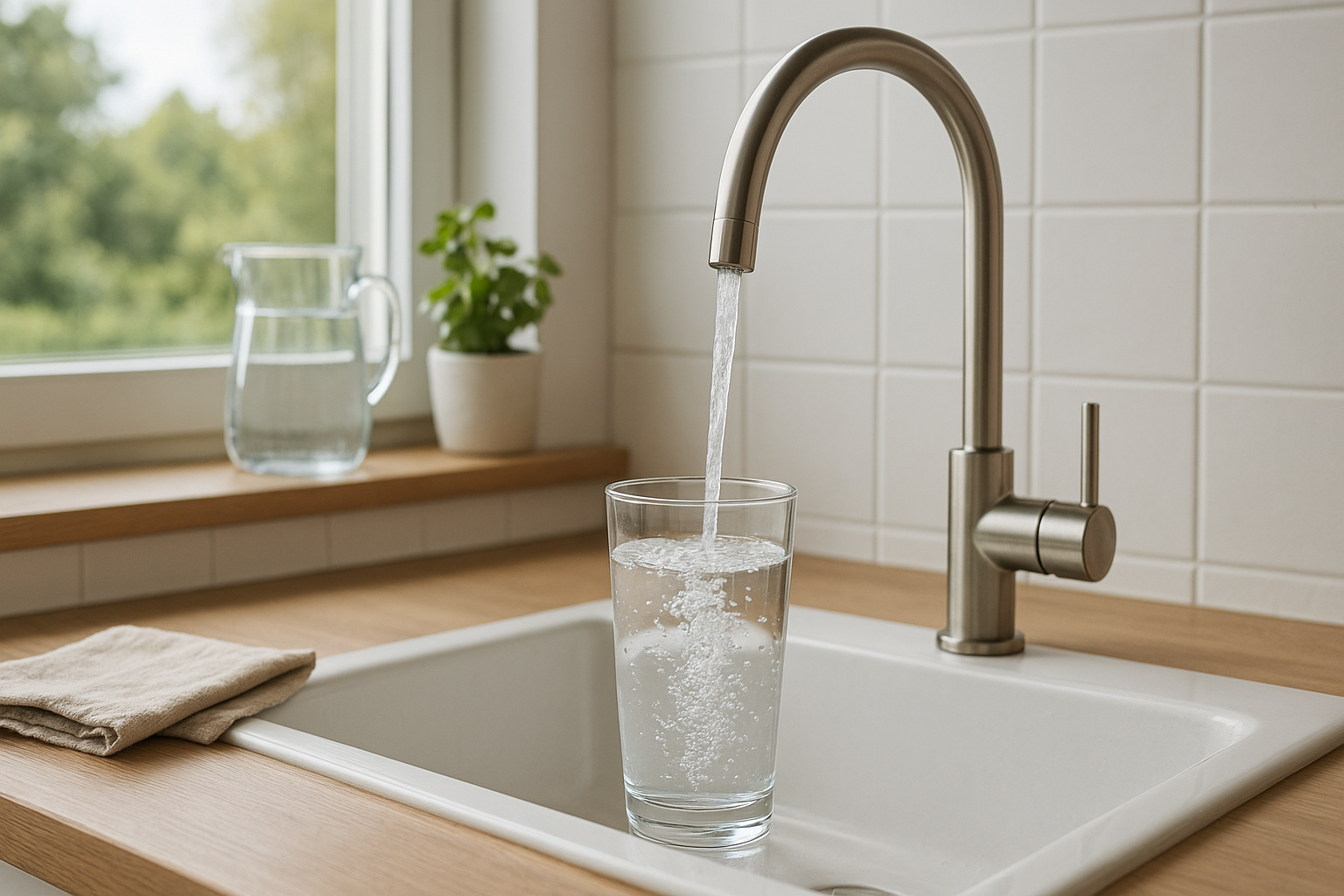 Foto bij Gefilterd water direct tappen voor tafel, koken en warme dranken